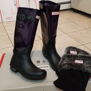 Hunter Boots with boot sock